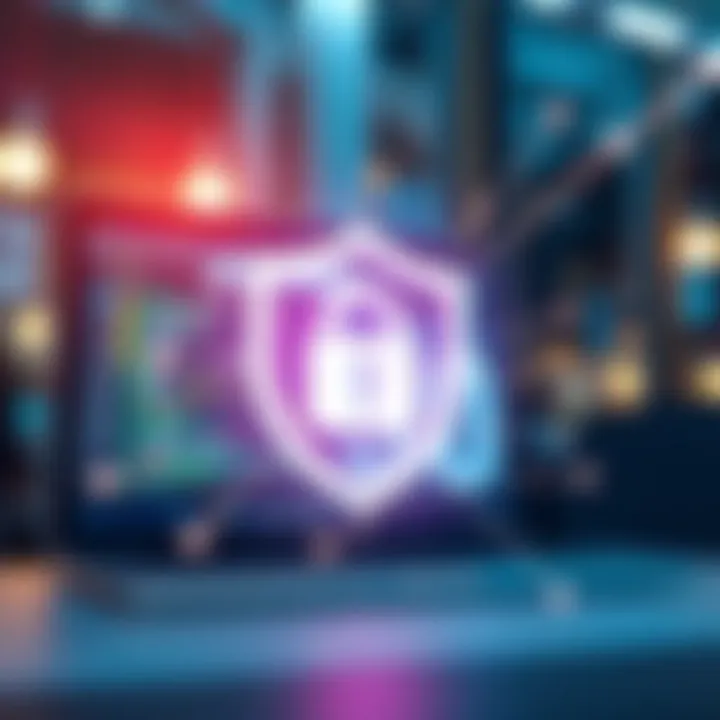 Illustration of secure data transmission