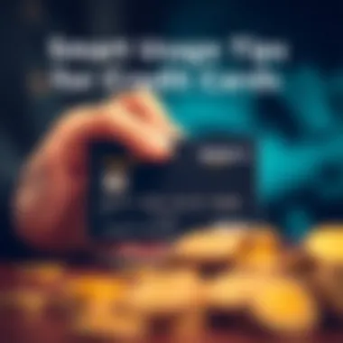 Conceptual image illustrating tips for effective credit card management