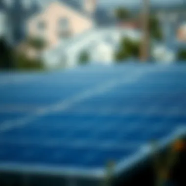 Visual representation of solar energy's environmental benefits