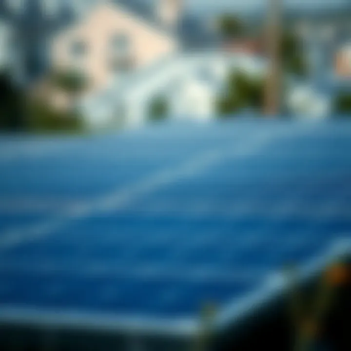 Visual representation of solar energy's environmental benefits