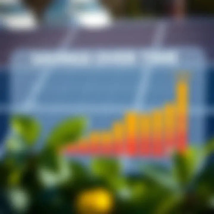 Savings Over Time Analysis A detailed chart illustrating savings from solar panels over time