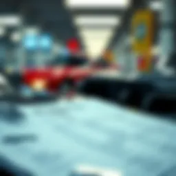 A detailed illustration of Blue Book value calculations in automotive assessments