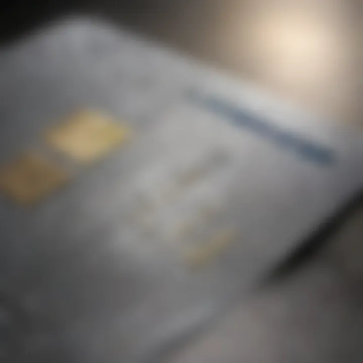 Visual representation of security features of the Visa Platinum Credit Card