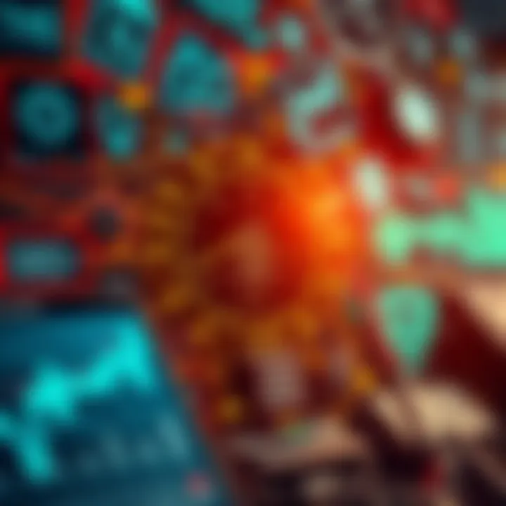 A collage of technological devices symbolizing innovation