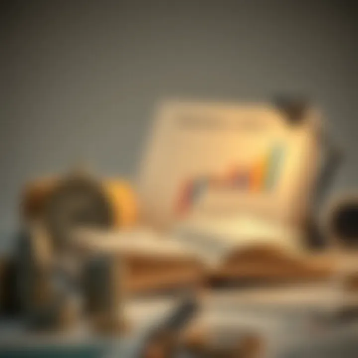 Understanding Financial Literacy Conceptual representation of financial literacy with books and graphs