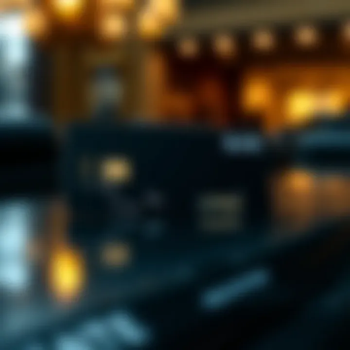 A luxurious black credit card showcasing exclusivity