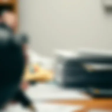 Tax documents organized for filing