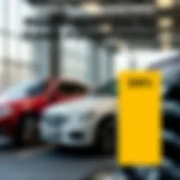 Visual representation of down payment percentages for vehicles