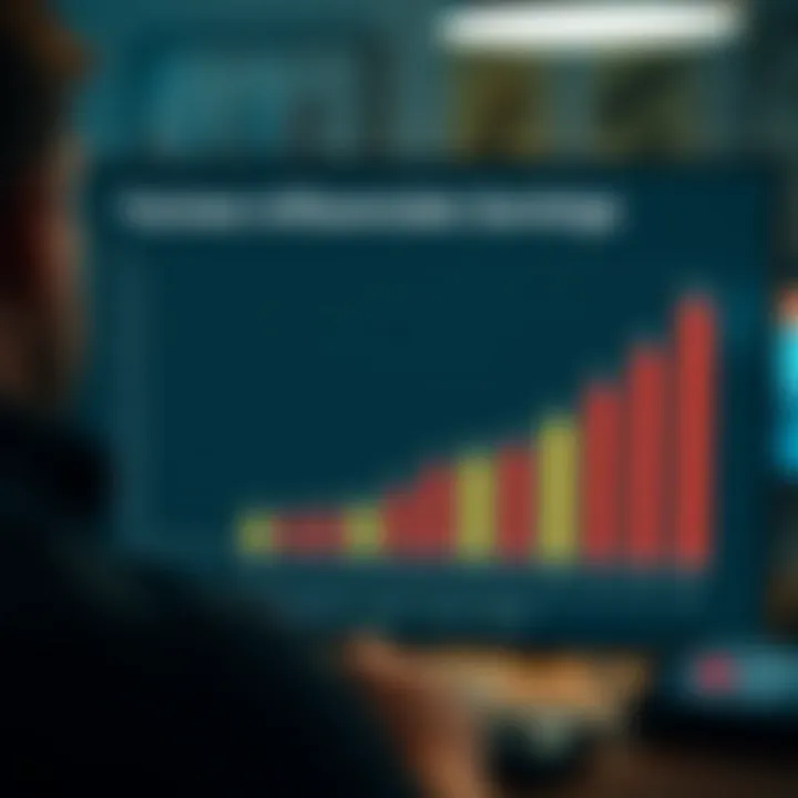 Graph showcasing factors that influence earnings on YouTube