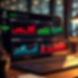 Quicken dashboard showcasing financial graphs