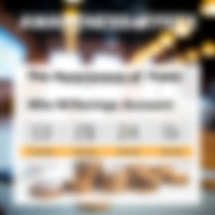 Infographic highlighting common fees associated with savings accounts