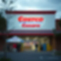 Costco store exterior showcasing its brand identity
