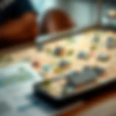 A neighborhood map highlighting key amenities nearby.