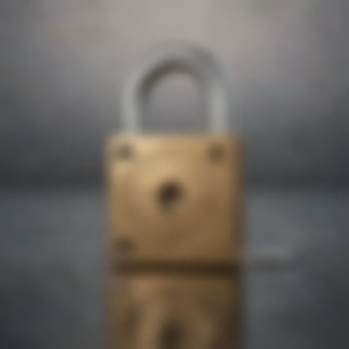 A secure padlock symbolizing the security features of the Explorer Card.