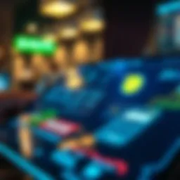 Digital interface showcasing payment systems