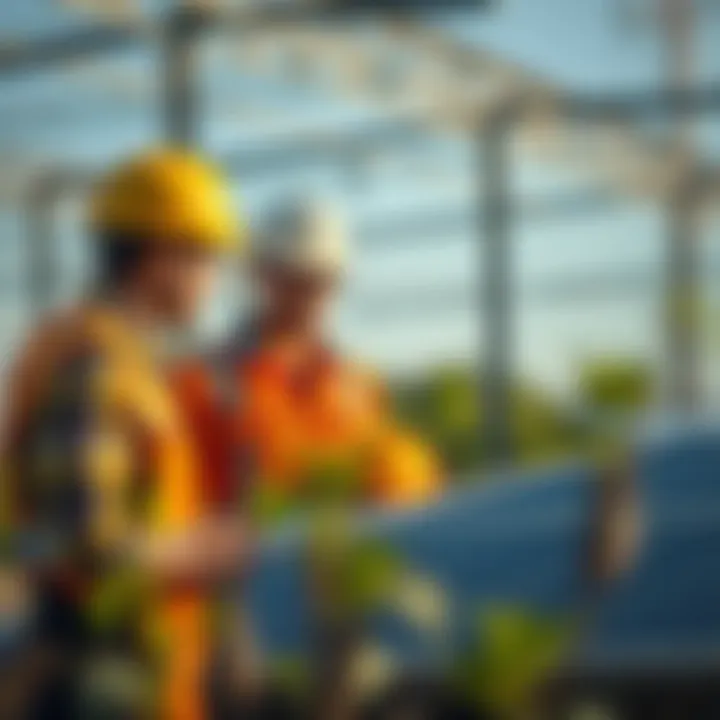 Solar Energy Assessment Professionals Team of professionals conducting solar energy assessment