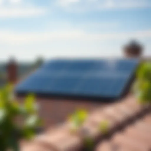 Solar Panel Installation on a Roof Solar panel installation on a residential roof