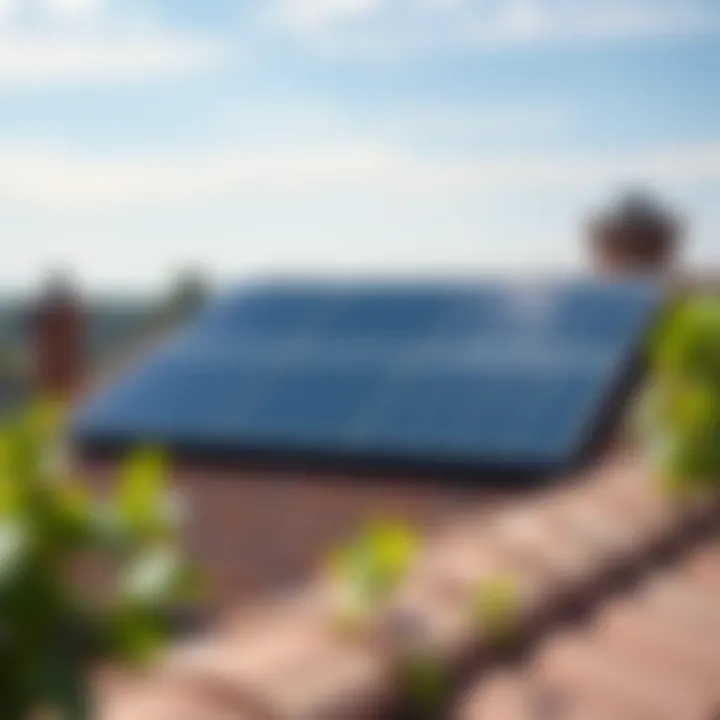 Solar Panel Installation on a Roof Solar panel installation on a residential roof