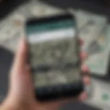 An overview of cash earning apps on a smartphone screen