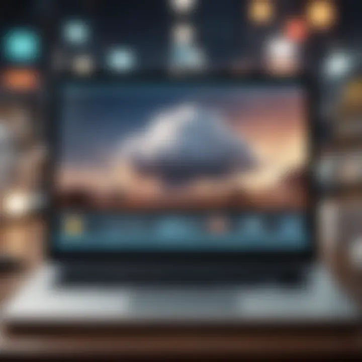 An overview of cloud-based POS systems on a laptop screen.