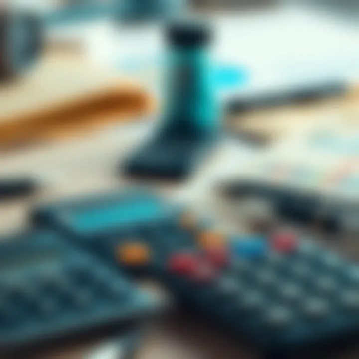 Tools for Financial Planning Conceptual image of financial planning tools, like calculators and budgets