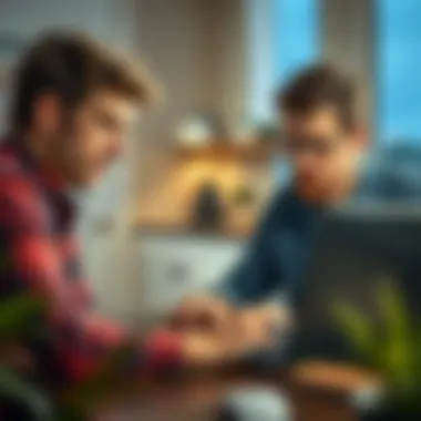 Homebuyers analyzing Zillow Zestimate on a laptop