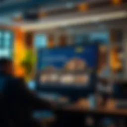 E-learning platform showcasing real estate course modules