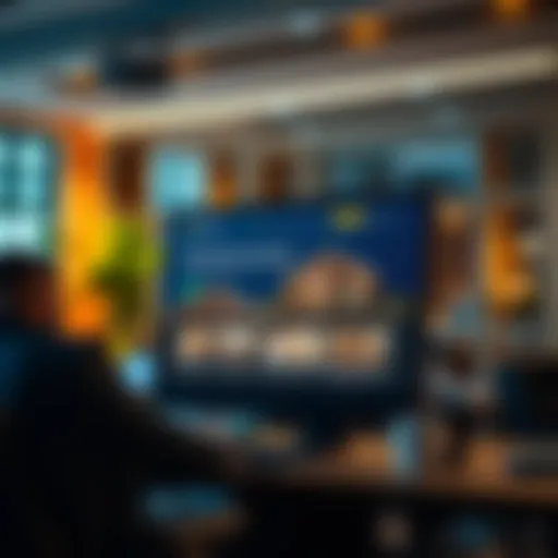 E-learning platform showcasing real estate course modules