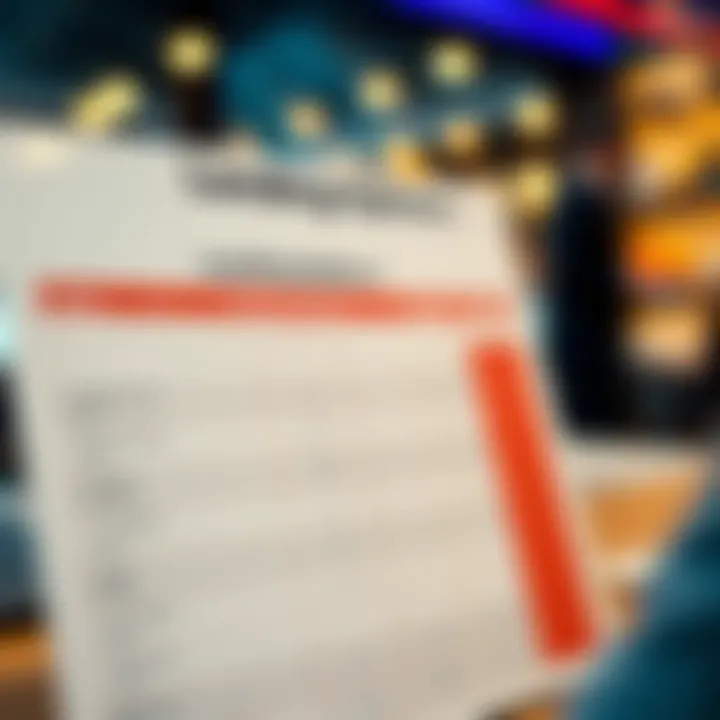 Comparing Lending Options A comparison chart of lending options