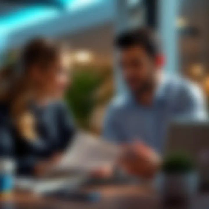 Couple discussing finances