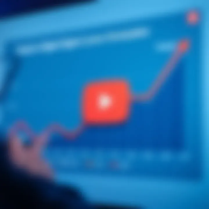 Chart depicting the trends in digital content monetization over time.