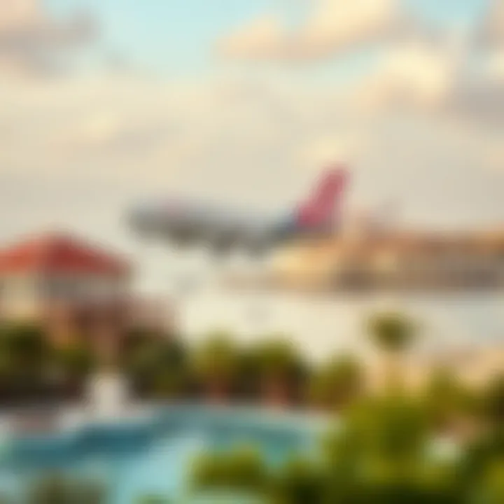 A luxurious destination representing travel rewards