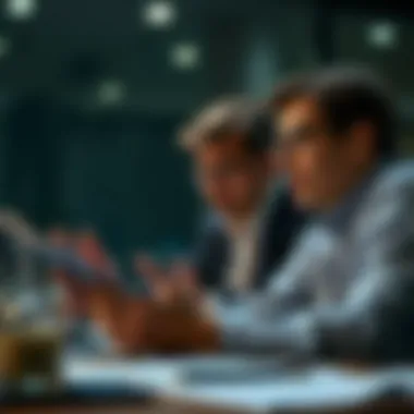 Person reviewing financial decisions