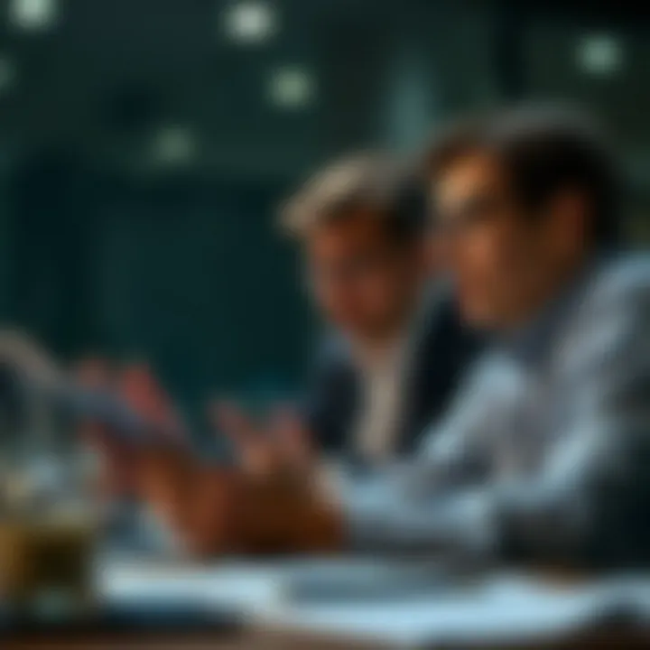 Person reviewing financial decisions