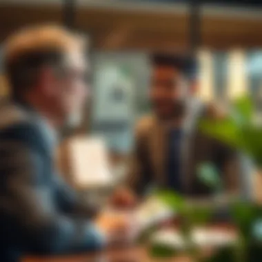 Illustration of a consultation with a legal expert