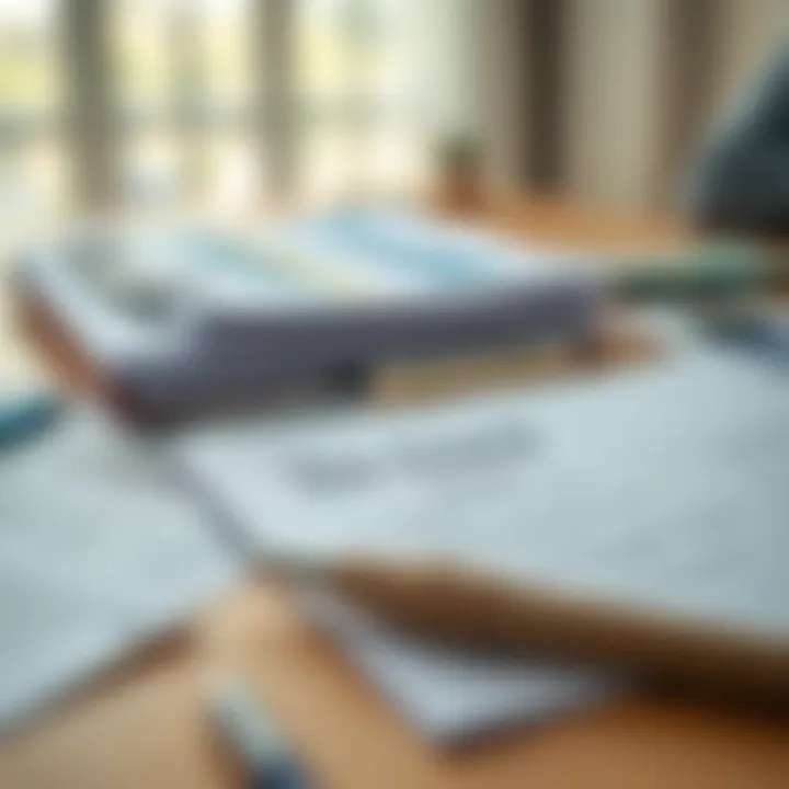 A checklist of documents needed for tax filing spread out on a table