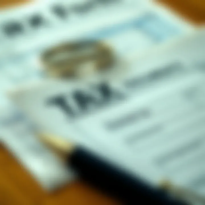 Tax forms and documents for filing