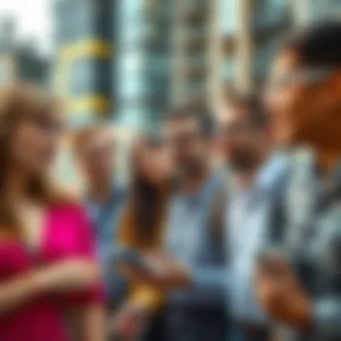 Diverse group of condo buyers exploring options