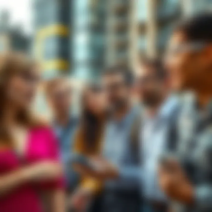 Diverse group of condo buyers exploring options