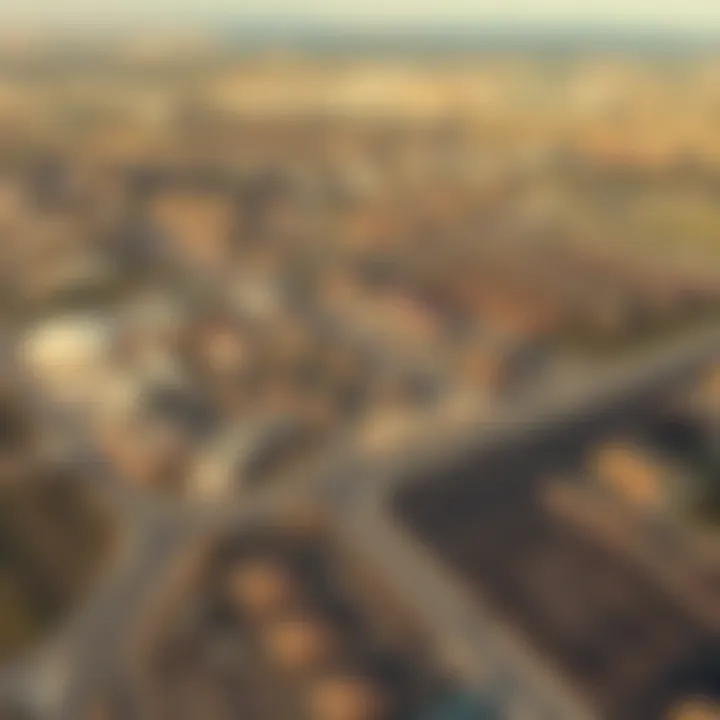 Expansive Land Opportunities Aerial view of vast land showcasing potential for development