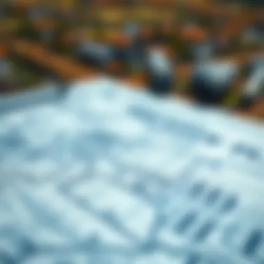 Strategic Planning for Land Use Blueprint and architectural plans for land development