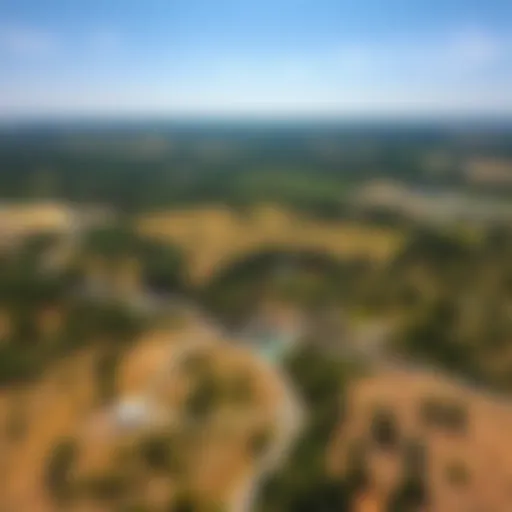 Scenic view of a parcel of land with clear skies