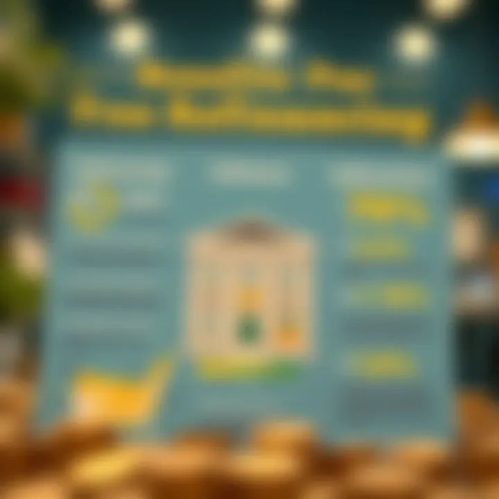 Benefits of Fee-Free Refinancing A detailed infographic illustrating the benefits of refinancing without fees