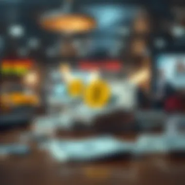 Concept of financial consolidation depicted visually