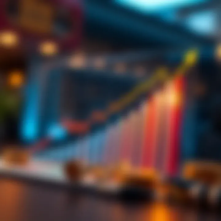 Financial Growth Strategies Dynamic growth chart illustrating financial strategies