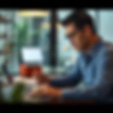 Investment Analysis Techniques Person analyzing investment options on a laptop