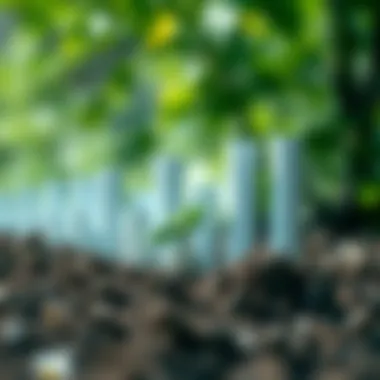 Depiction of sustainability initiatives in finance