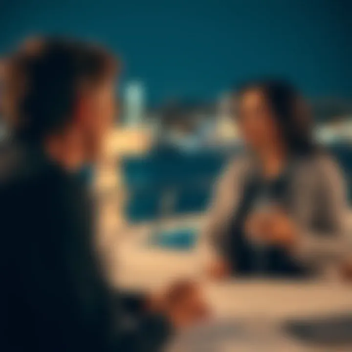 Financial planner discussing yacht ownership considerations