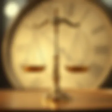 An intricate balance scale symbolizing fairness and the importance of legal advice.