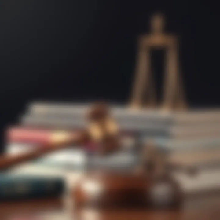 A gavel resting on a stack of law books representing state laws and legalities.